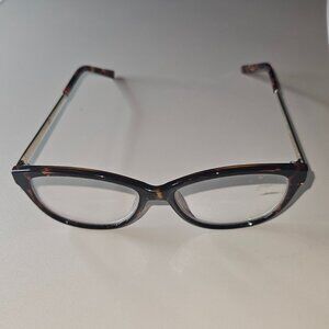 Flower 100FLR1 Tortoiseshell Eyeglasses Slim Metal Arms Boutique Frames